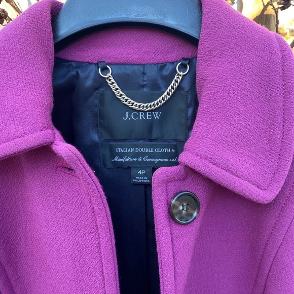 JCREW lady day coat 4P in Fresh Raspberry Color - Picture 6 of 14